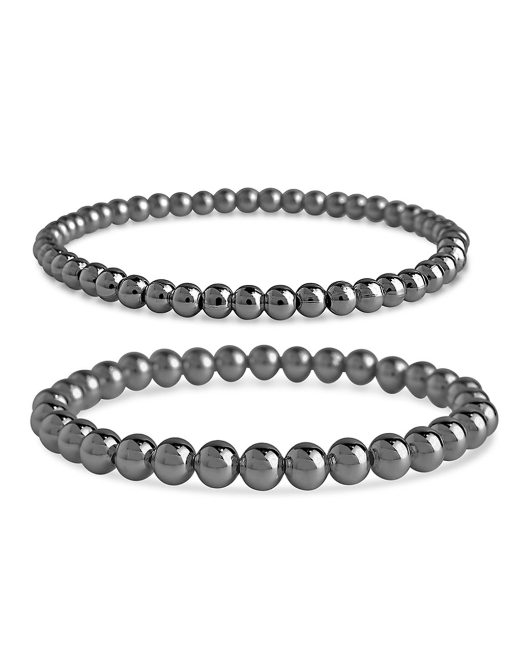 Sterling Forever Women's Beaded Stretch Bracelet Set