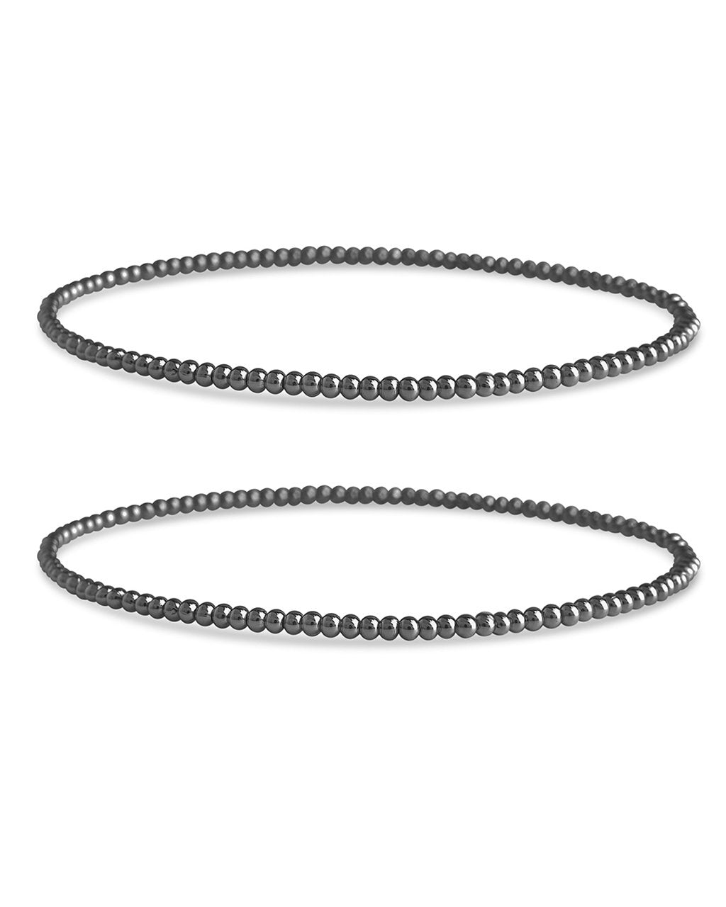 Sterling Forever Women's Beaded Stretch Bracelet Set