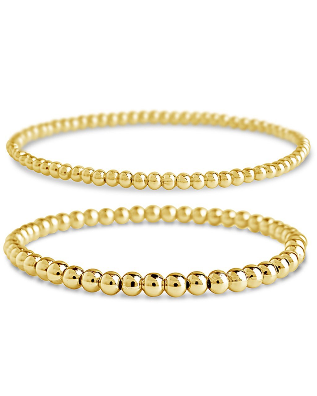 Sterling Forever Women's Beaded Stretch Bracelet Set