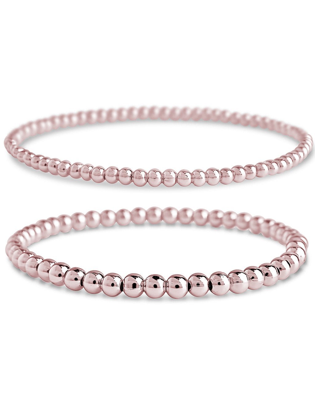 Sterling Forever Women's Beaded Stretch Bracelet Set