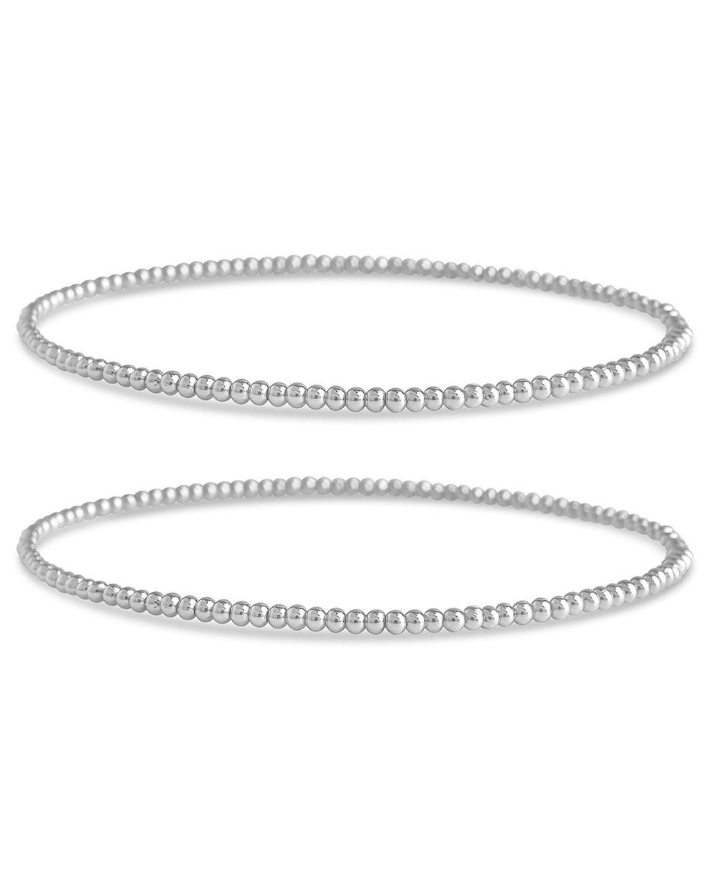 Sterling Forever Women's Beaded Stretch Bracelet Set