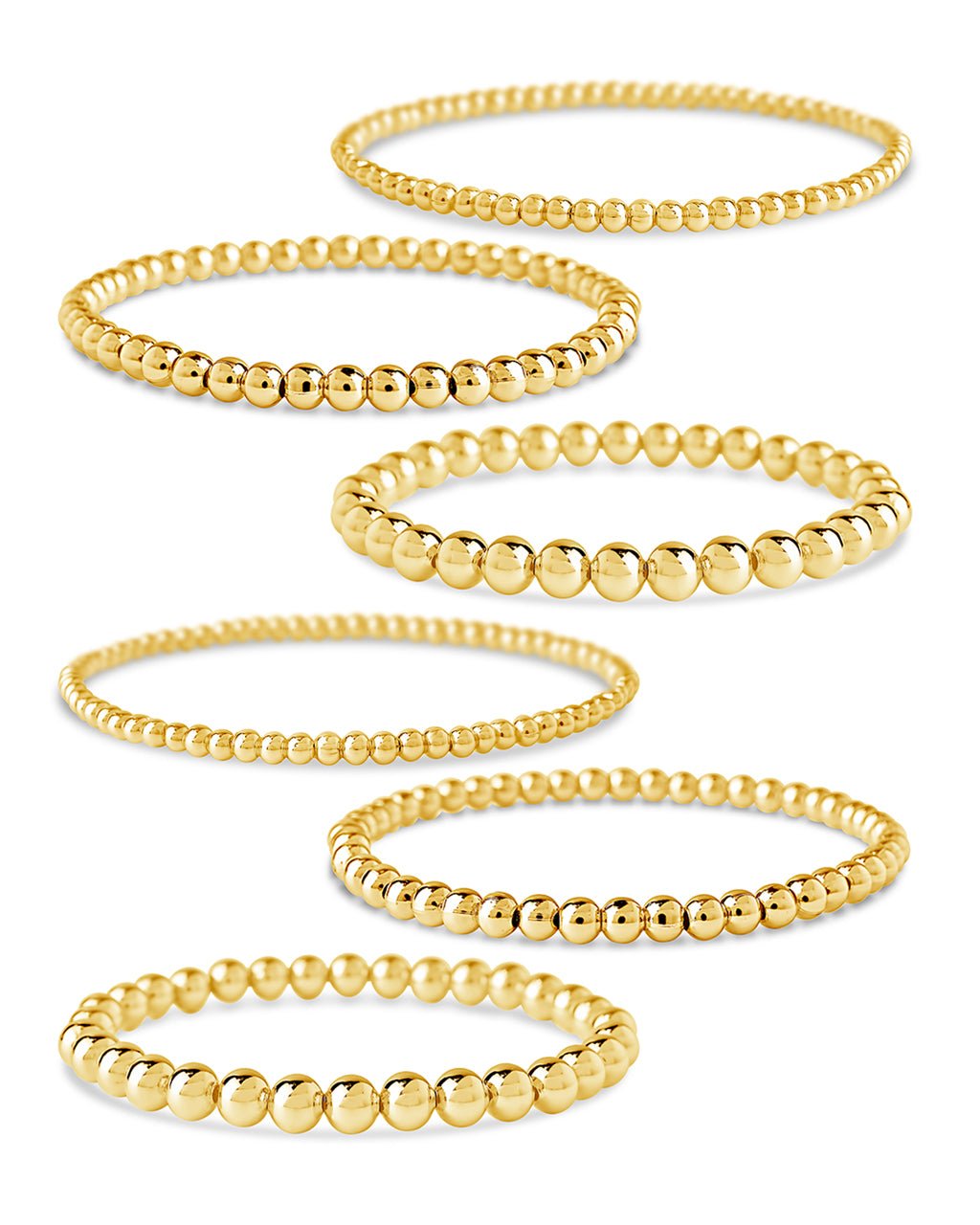 Sterling Forever Women's Beaded Stretch Bracelet Set