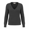 [7WP5056-001] WOMENS LUCKY BRAND SPRING WEIGHT V NECK PULLOVER - BLACK COMBO