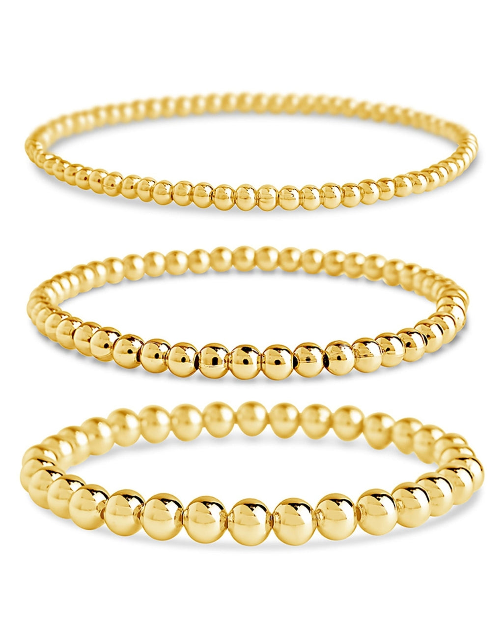 Sterling Forever Women's Beaded Stretch Bracelet Set